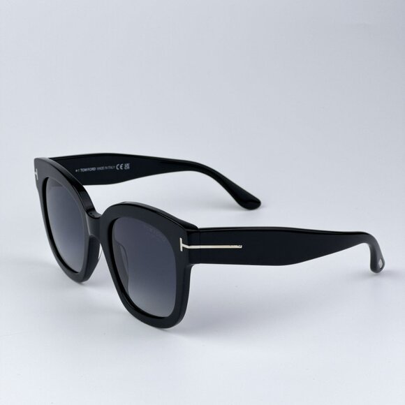 Tom Ford FT0613/S 01D BEATRIX-02 BRAND NEW Sunglasses Black Polarized Women - Picture 8 of 11